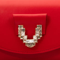 The Love Red Leather Handbag For Sale