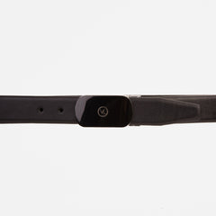 The Marzano Black Color Calfskin Belt Fine Craftsmanship