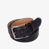 The Savamala Blue Leather Belt On Sale