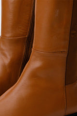 The Harmony Belle Tan Leather Knee High Boot Exclusive Style