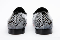 The Milano Black\/White Shoe Bit Loafer shoe Exclusive Style