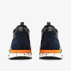 The Milford Navy Blue Leather Sneaker Exclusive Style