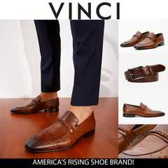 The Johannesburg Brown Leather Dress Loafer Shoe Fine Craftsmanship