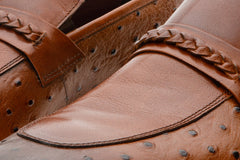The Johannesburg Brown Leather Dress Loafer Shoe Fine Craftsmanship