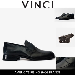 The Marinka Black Leather Shoe Penny Loafer Shoe All New