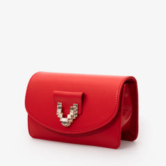 The Love Red  Leather Handbag For Sale