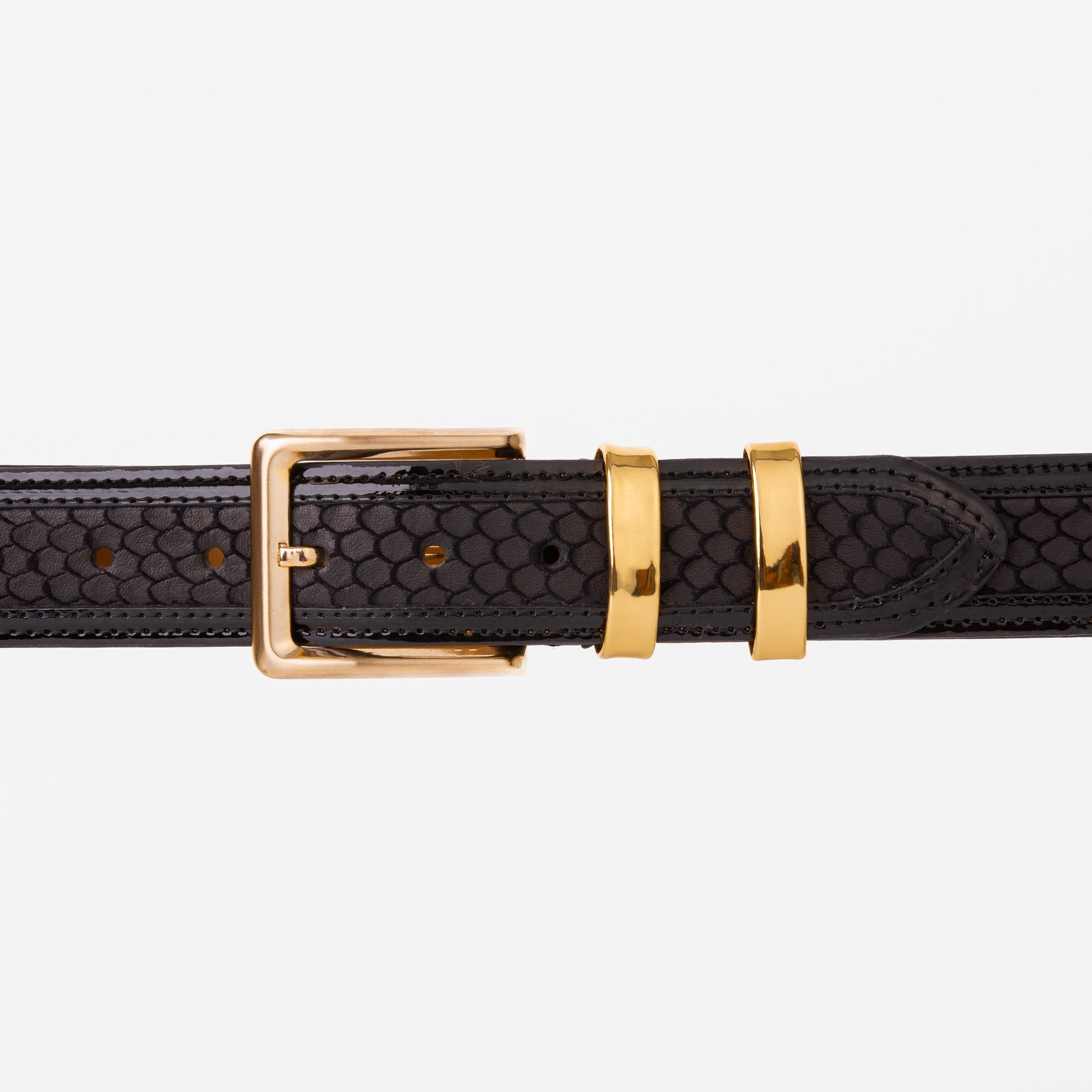 The Monarch Black Leather Belt All New