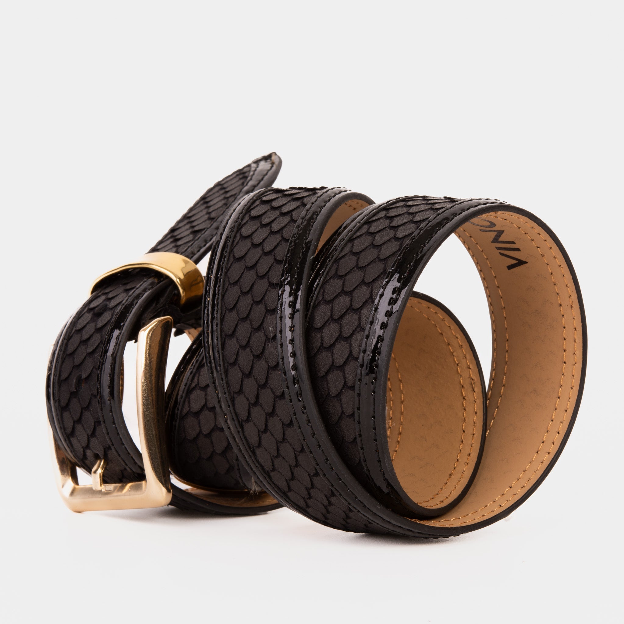 The Monarch Black Leather Belt All New