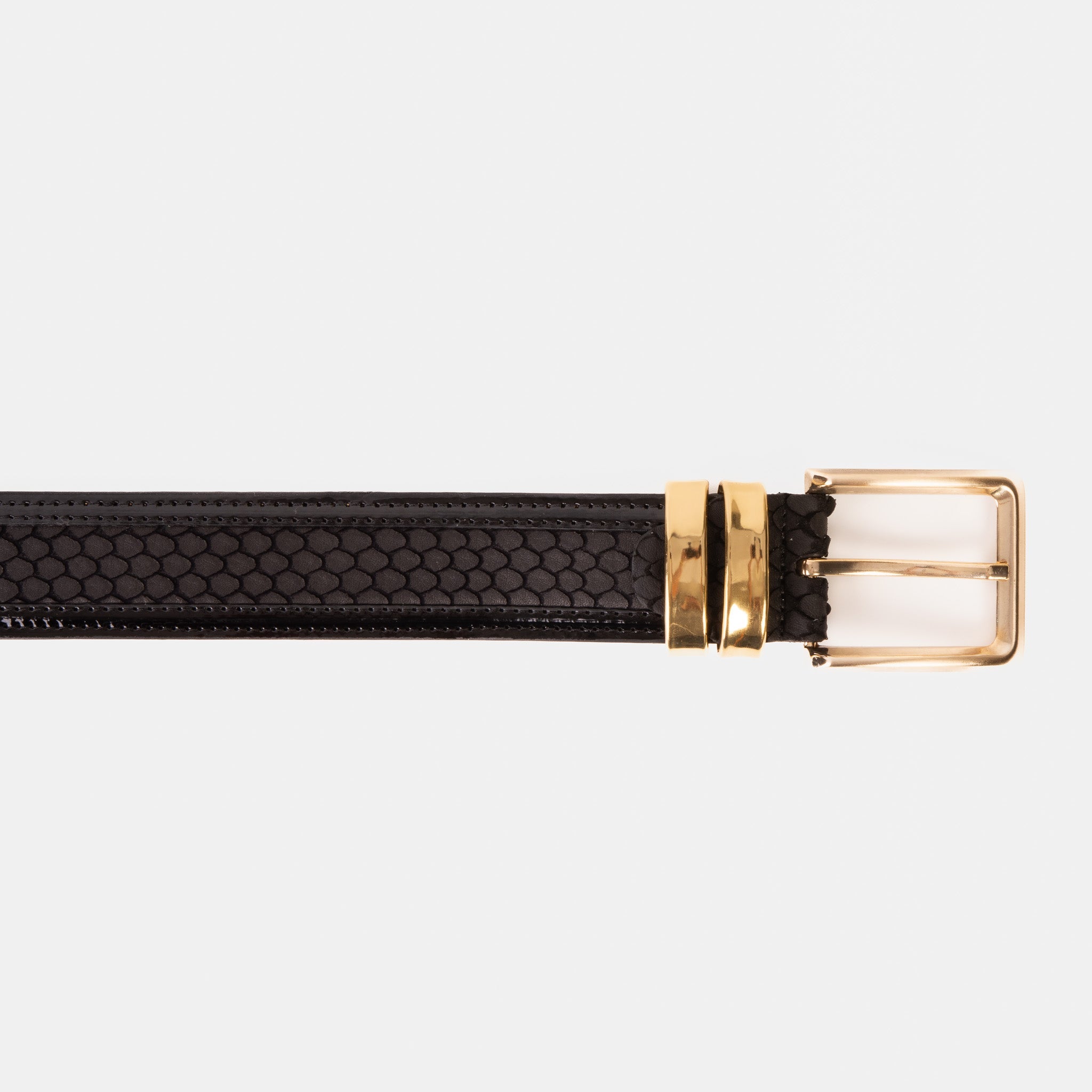 The Monarch Black Leather Belt All New