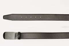 The Marzano Black Color Calfskin  Belt Fine Craftsmanship