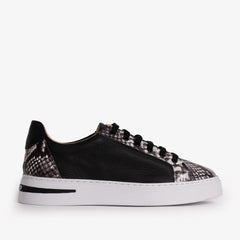 The Burano Black White  Leather Sneaker Fine Craftsmanship