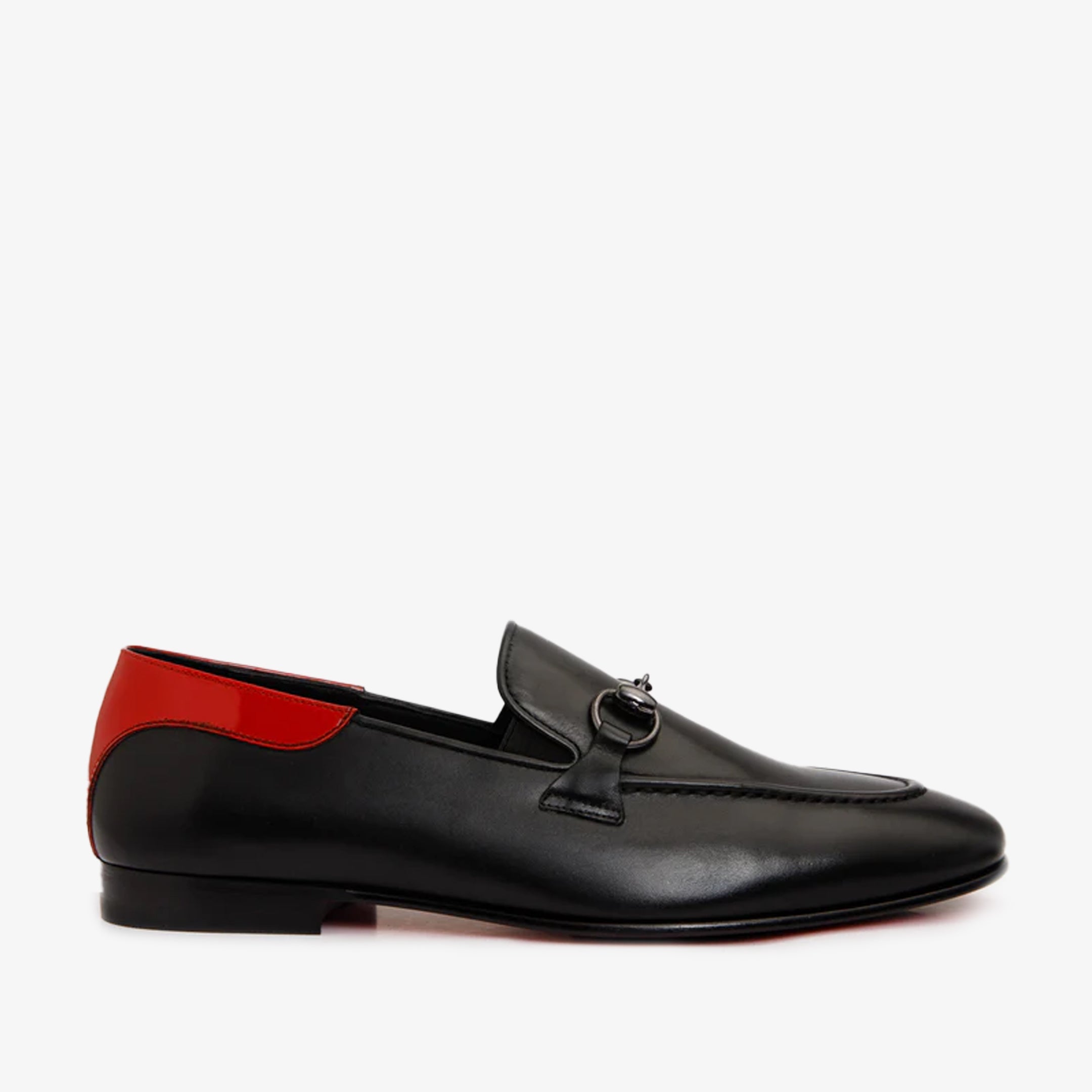 The Maratea Black Leather shoe Bit Loafer  Shoe Universal Fit