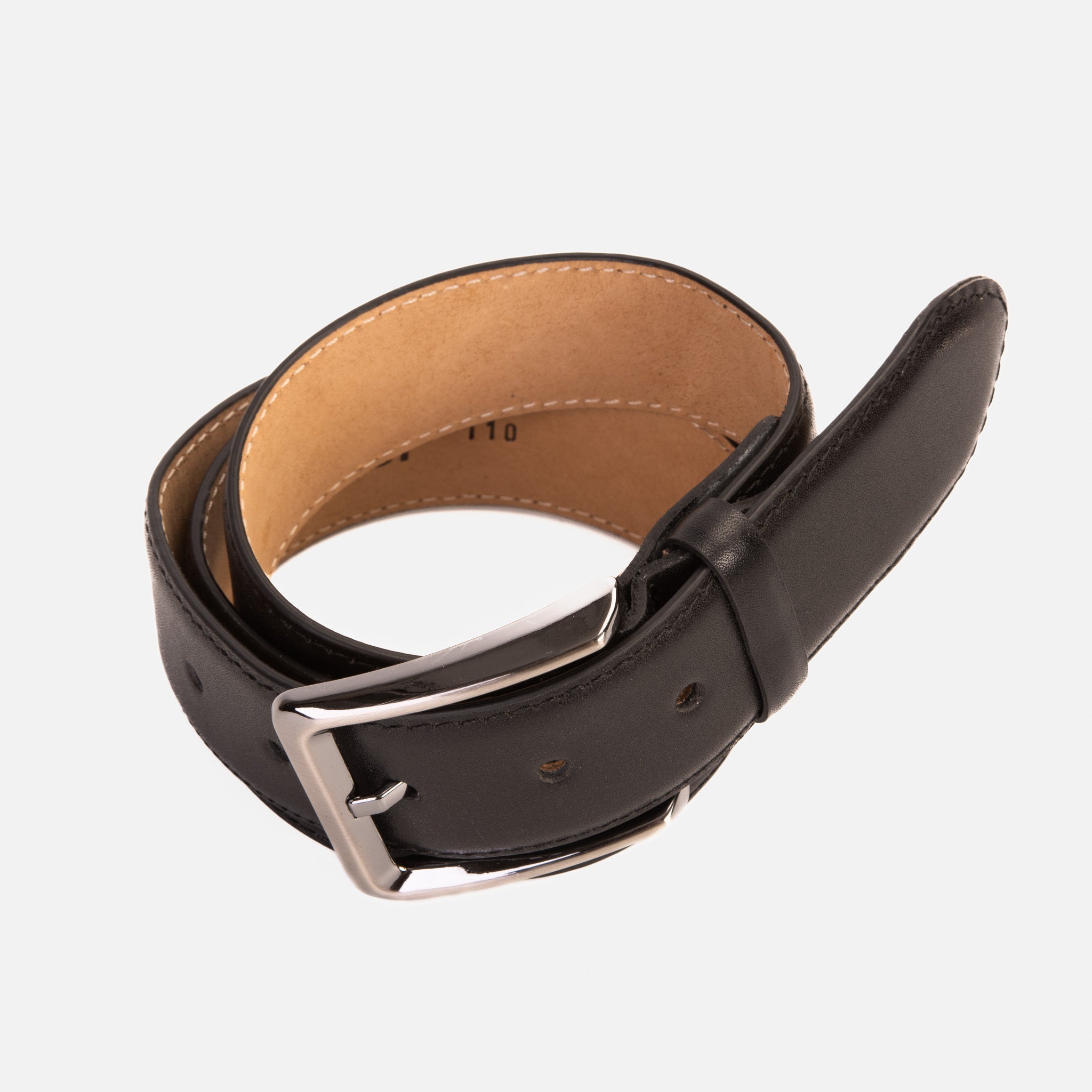The Bogota Black Calfskin Belt For Sale