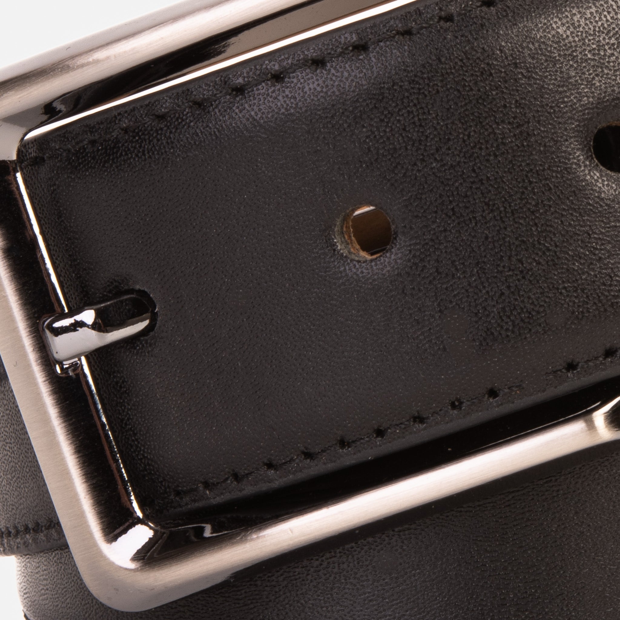 The Bogota Black Calfskin Belt For Sale