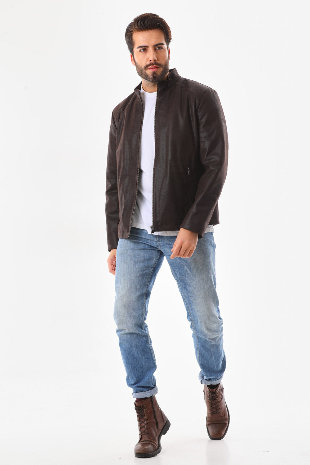 The Varden Brown Leather Jacket Fine Craftsmanship