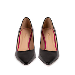 The Brunello Black Leather Pump Shoe Fine Craftsmanship