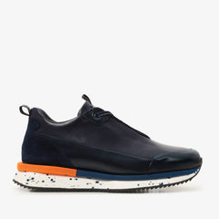 The Milford Navy Blue  Leather Sneaker Exclusive Style
