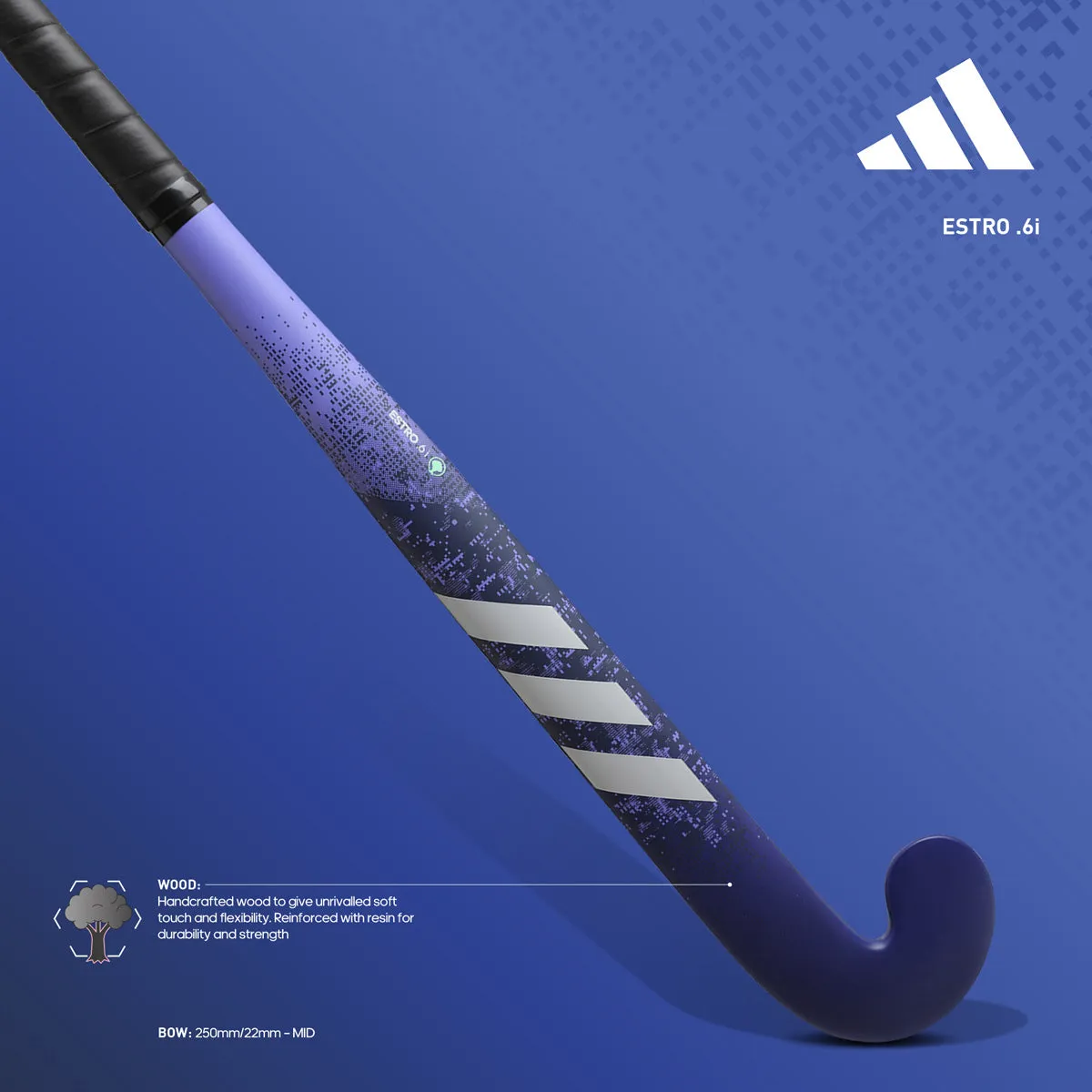 Adidas Estro .6 Wood Indoor Hockey Stick - 2024